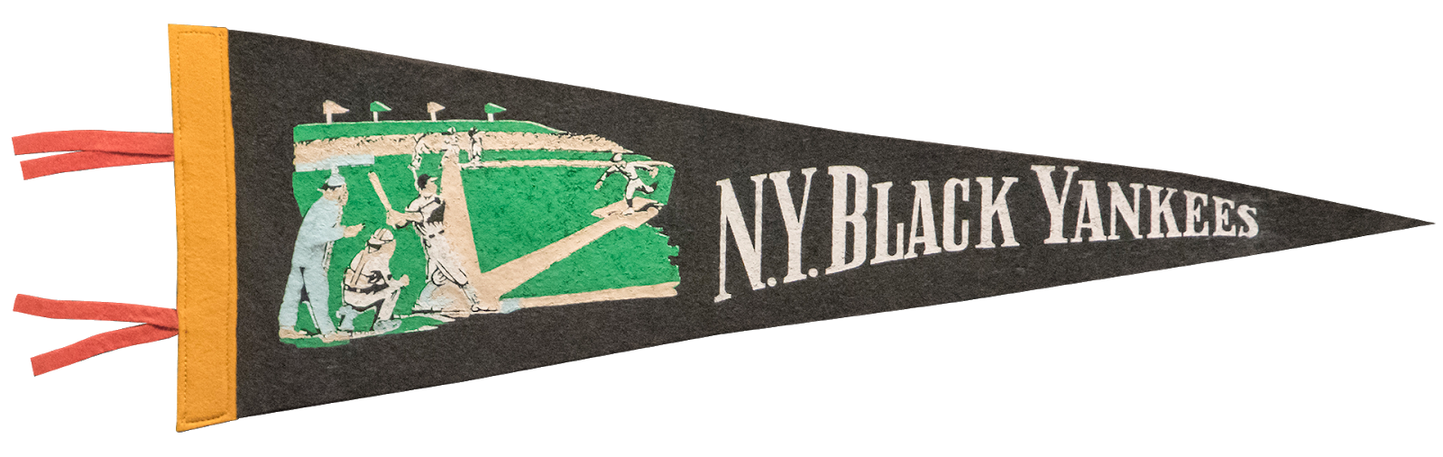 NY Black Yankees pendant from Yogi Berra Museum.